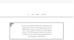 Desktop Screenshot of cosmosgreekrestaurant.com